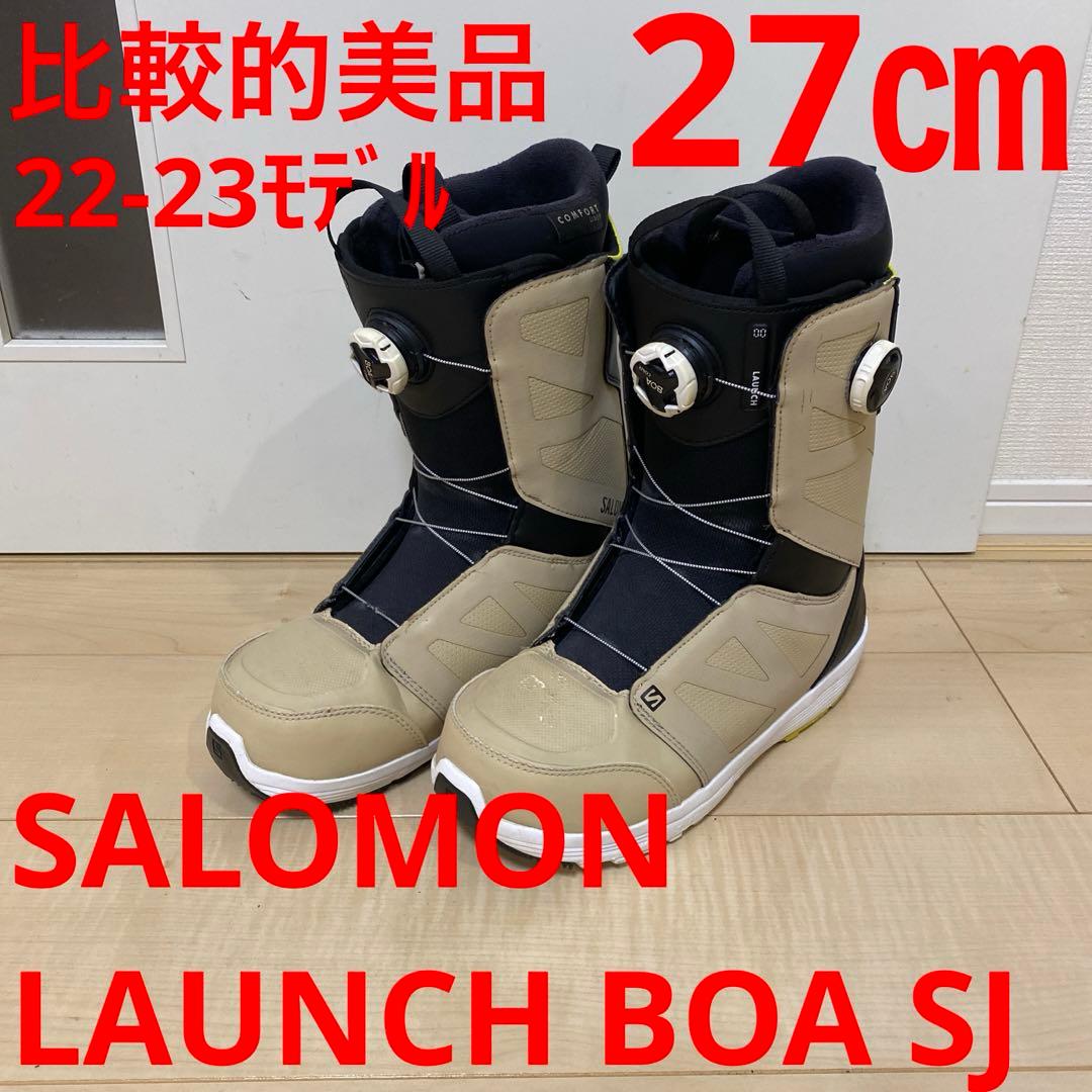 【比較的美品】サロモンLAUNCH BOA SJ 27.0cm 22-23モデル