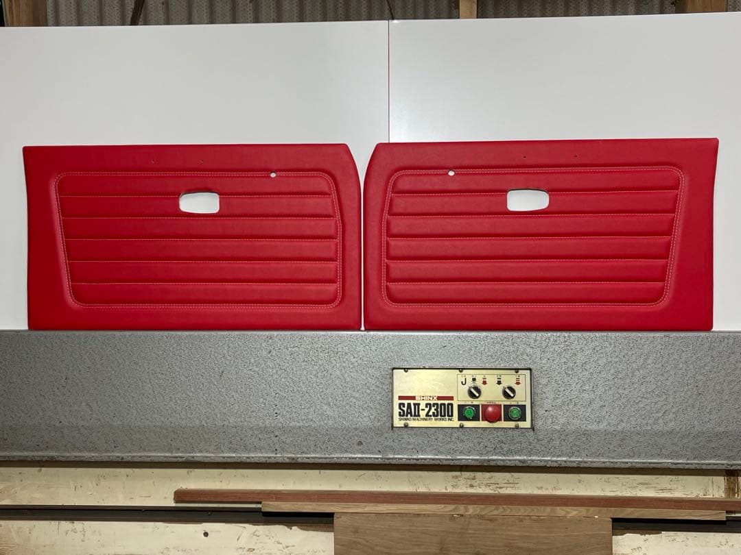 サニートラック GB122 フロント左右ドア内張りレッドA´タイプ