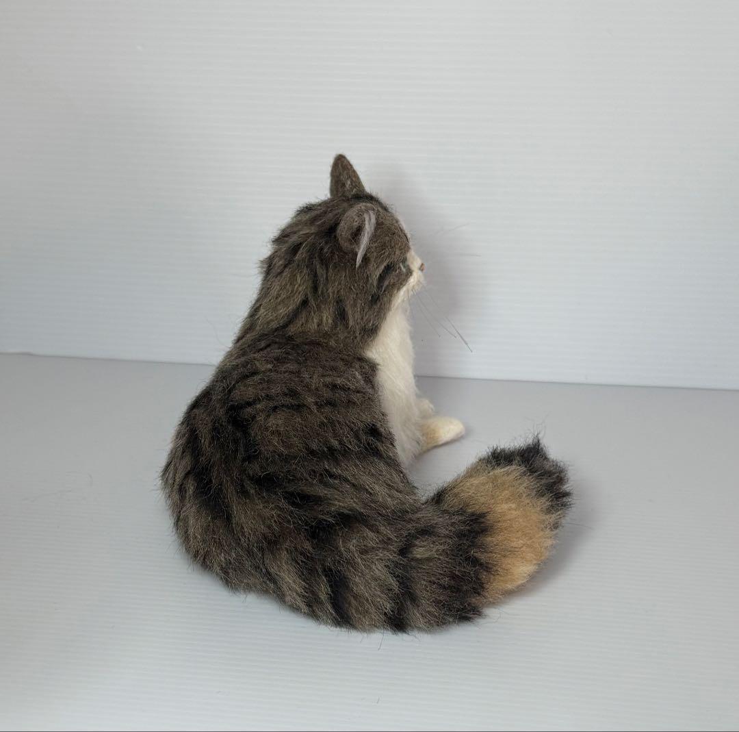 受注商品 猫 ノルウェージャン 羊毛フェルト ハンドメイド