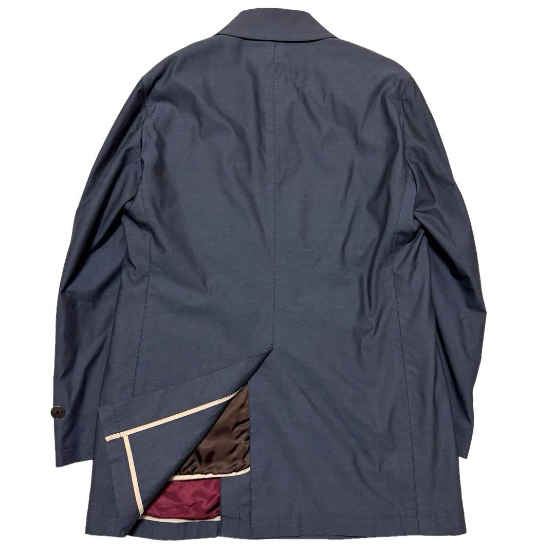 ✨良品✨ポールスミス　ステンカラーコート　2way　派手裏地　比翼　シェルボタン