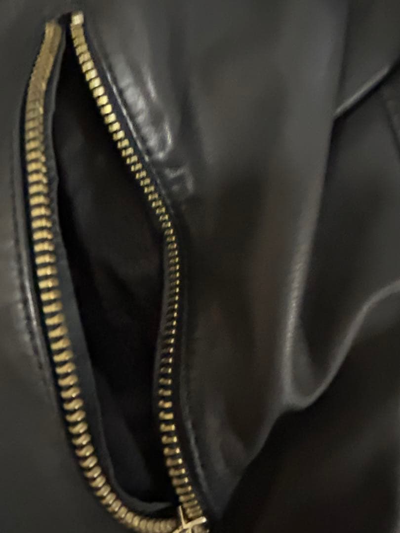 MAX&Co. ブラックラムレザー　ライダースジャケット