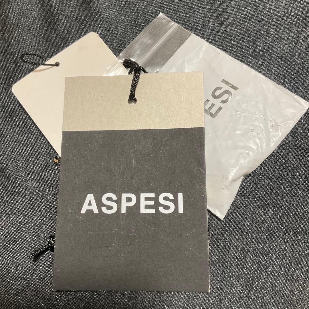 ASPESI フード付きダウンジャケット カーキ　(ダウン90%フェザー10%)