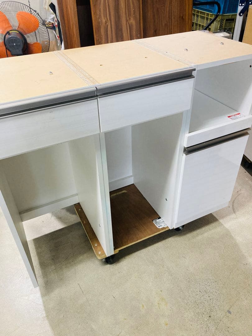 ニトリ 食器棚 リーガレ ロータイプ ホワイト 120【引取希望】