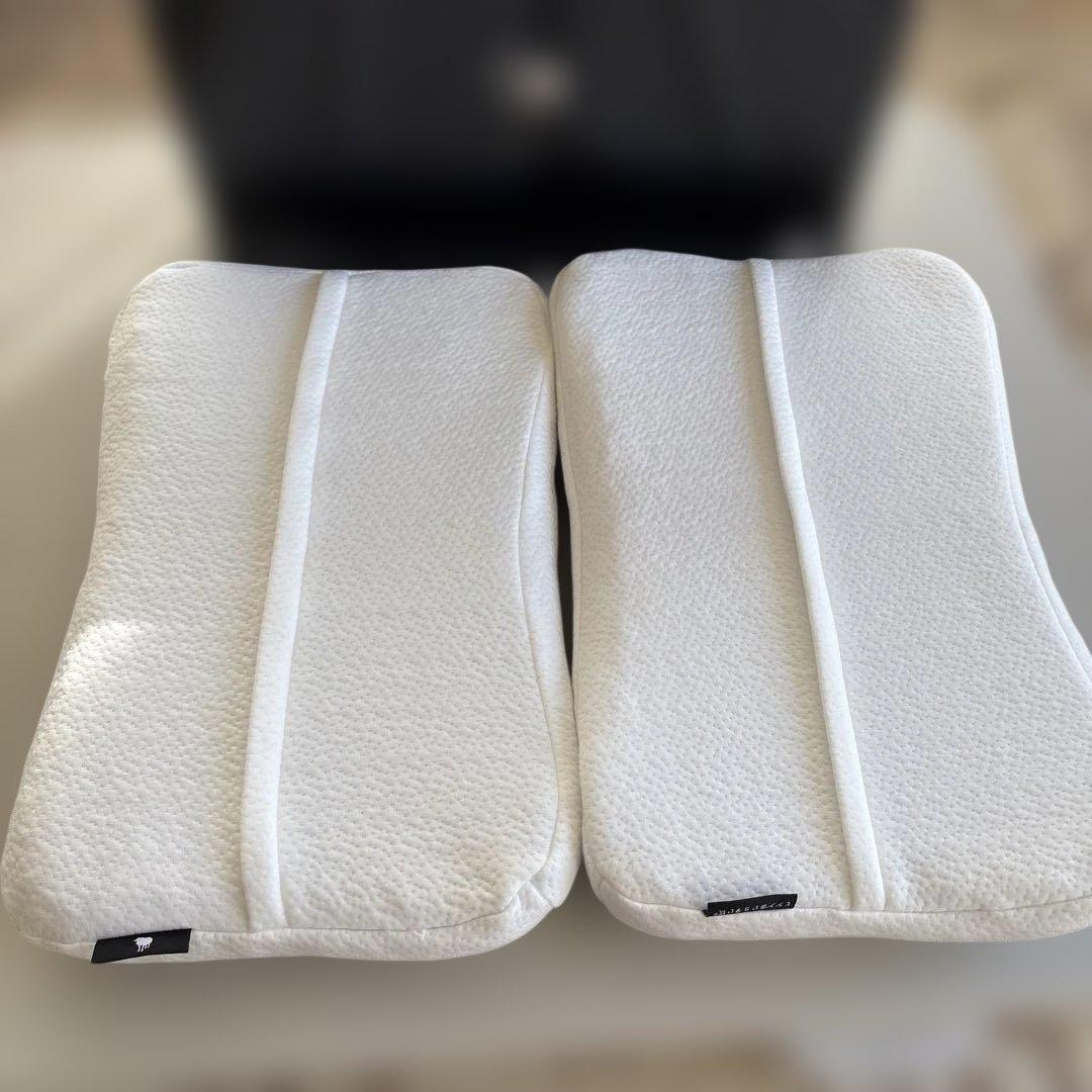 新品+1回使用品　2個セット　専用カバー付　極上睡眠　ヒツジのいらない枕　fit