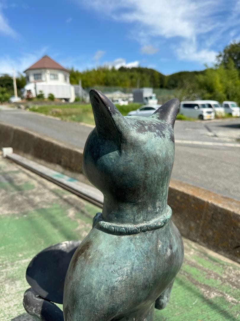 もちさん専用です。大きな猫のブロンズ像 高さ104cm アンティーク調 彫刻