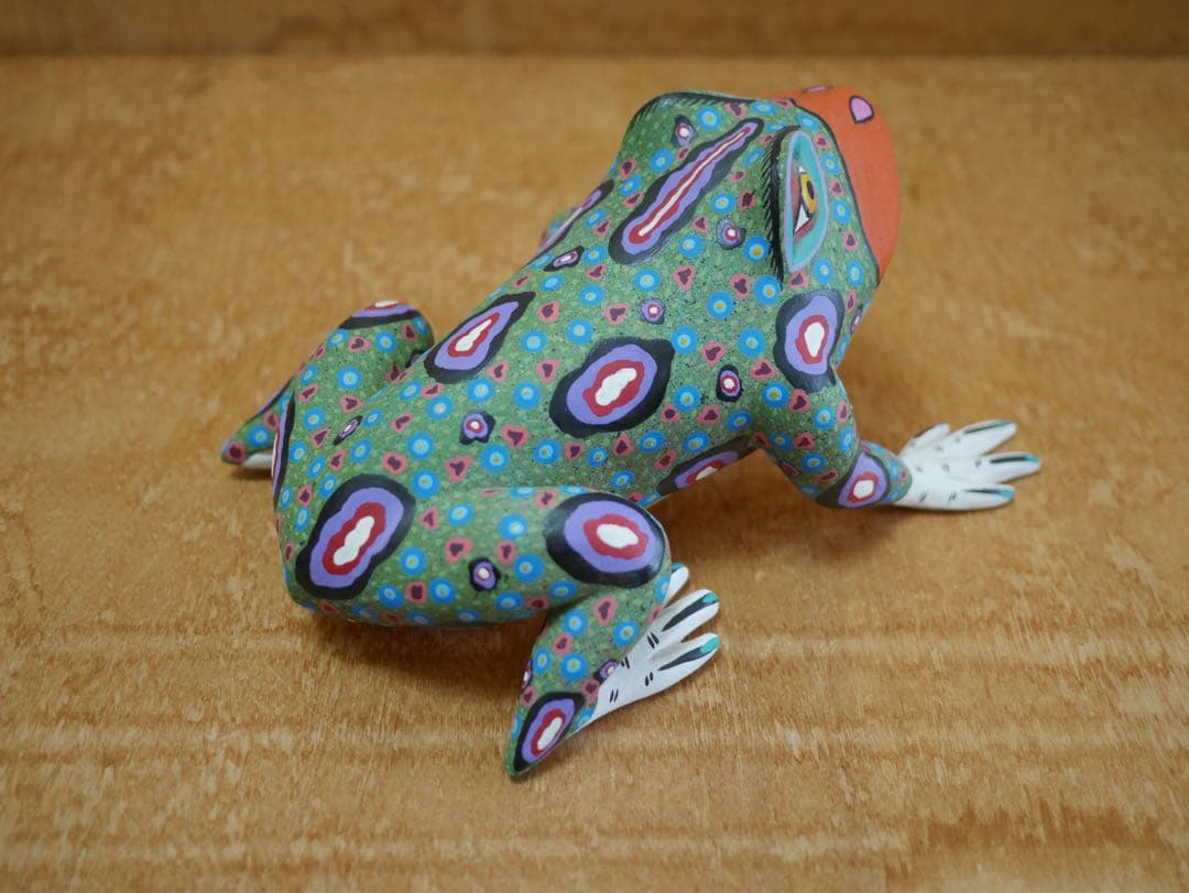 OAXACAN WOOD CARVING オアハカンウッドカービング　カエル大