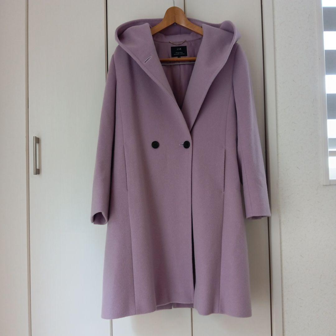 美品　23区　レディース　ウールコート　ローズ　38