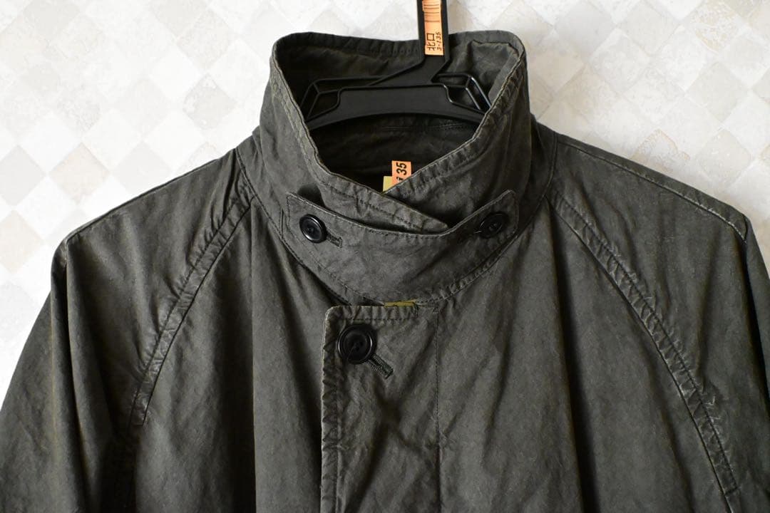 【クリーニング済】CONFECT スーピマコットン ステンカラーコートsize4