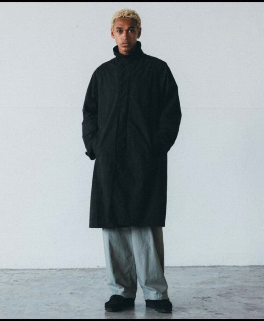 【クリーニング済】CONFECT スーピマコットン ステンカラーコートsize4