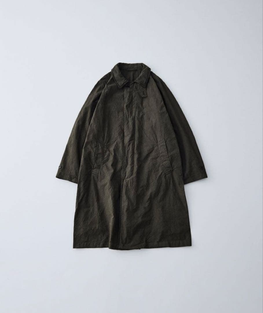 【クリーニング済】CONFECT スーピマコットン ステンカラーコートsize4