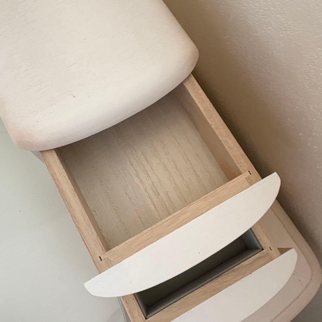 松永工房　カンティーニュ　ホワイトドレッサー・鏡台セット