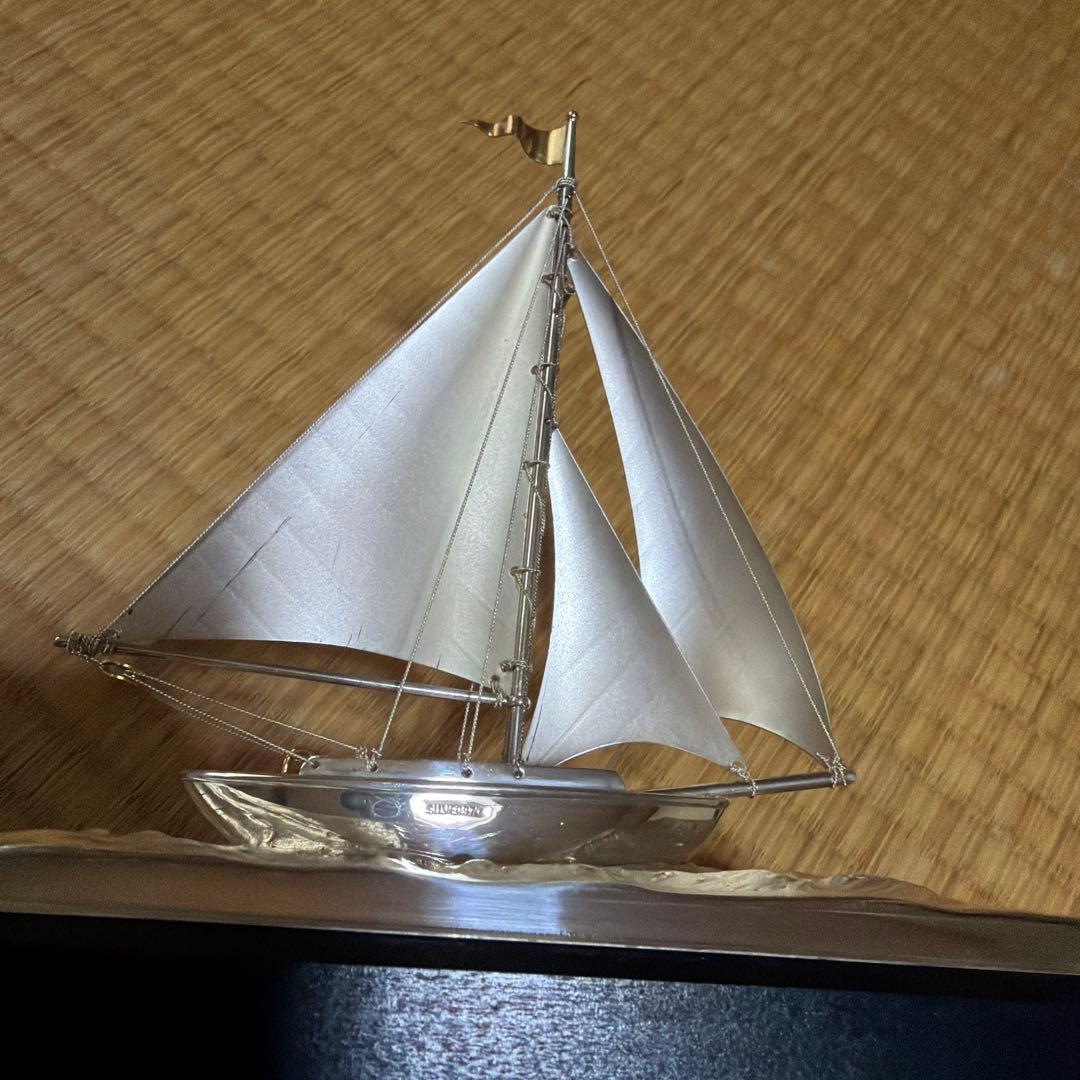 銀製品　帆船　ヨット　silver