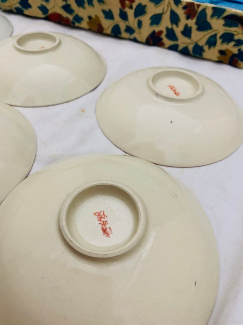 清水焼　祇園　知恩院　嵐山　京都名所小皿　6枚　絵皿