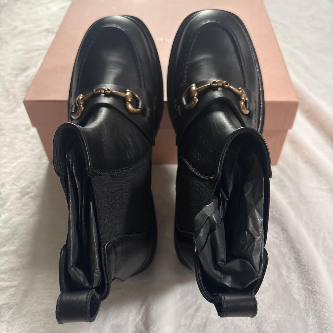 FABIO RUSCONI ブラックブーツ　サイズ40 未使用