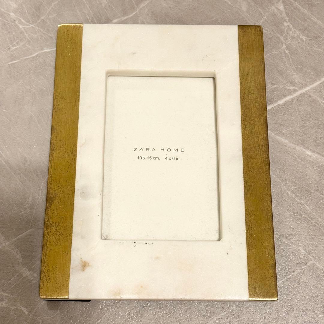 ZARA大理石　ゴールド　写真立て