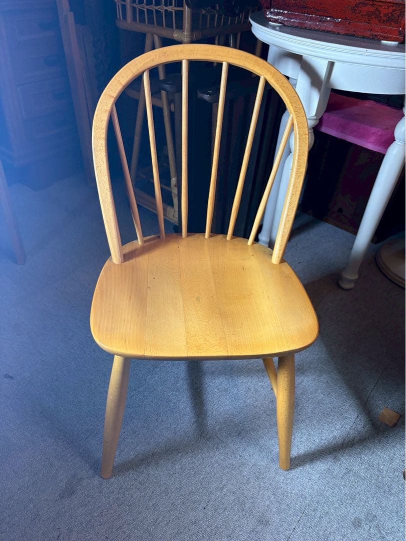 飛騨産業 キツツキ ウィンザーチェア ビーチ材 メンテ済 北欧　ダイニングチェア