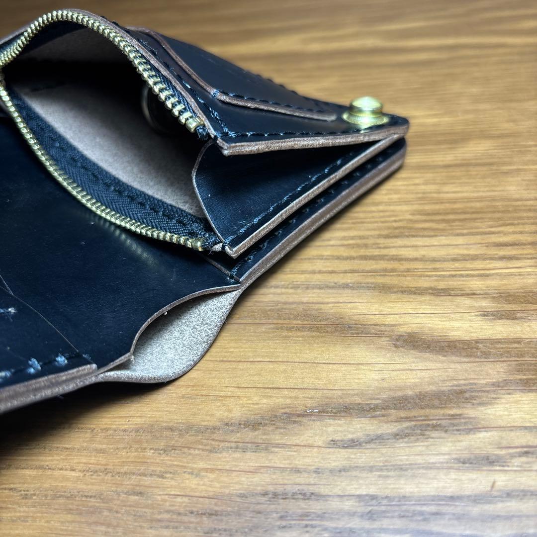 トラッカーウォレット クロムエクセル　二つ折り　ミドルウォレット　茶芯