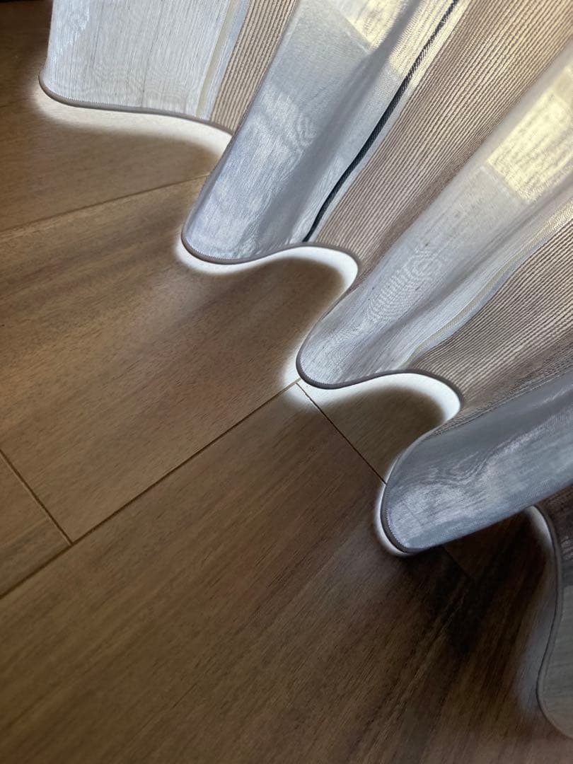 みわちゃん　大塚家具　フジエテキスタイル レースカーテン　新品