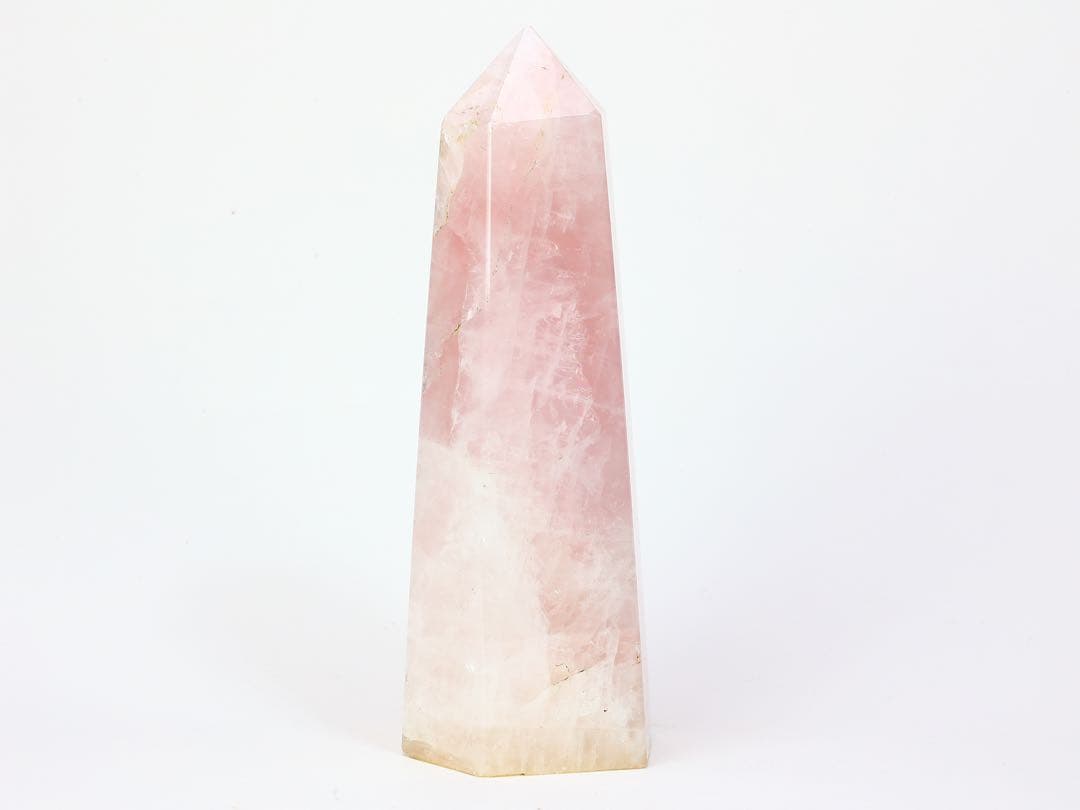 ローズクォーツ 鉱石 ポイント 天然石 パワーストーン 恋愛運 UP