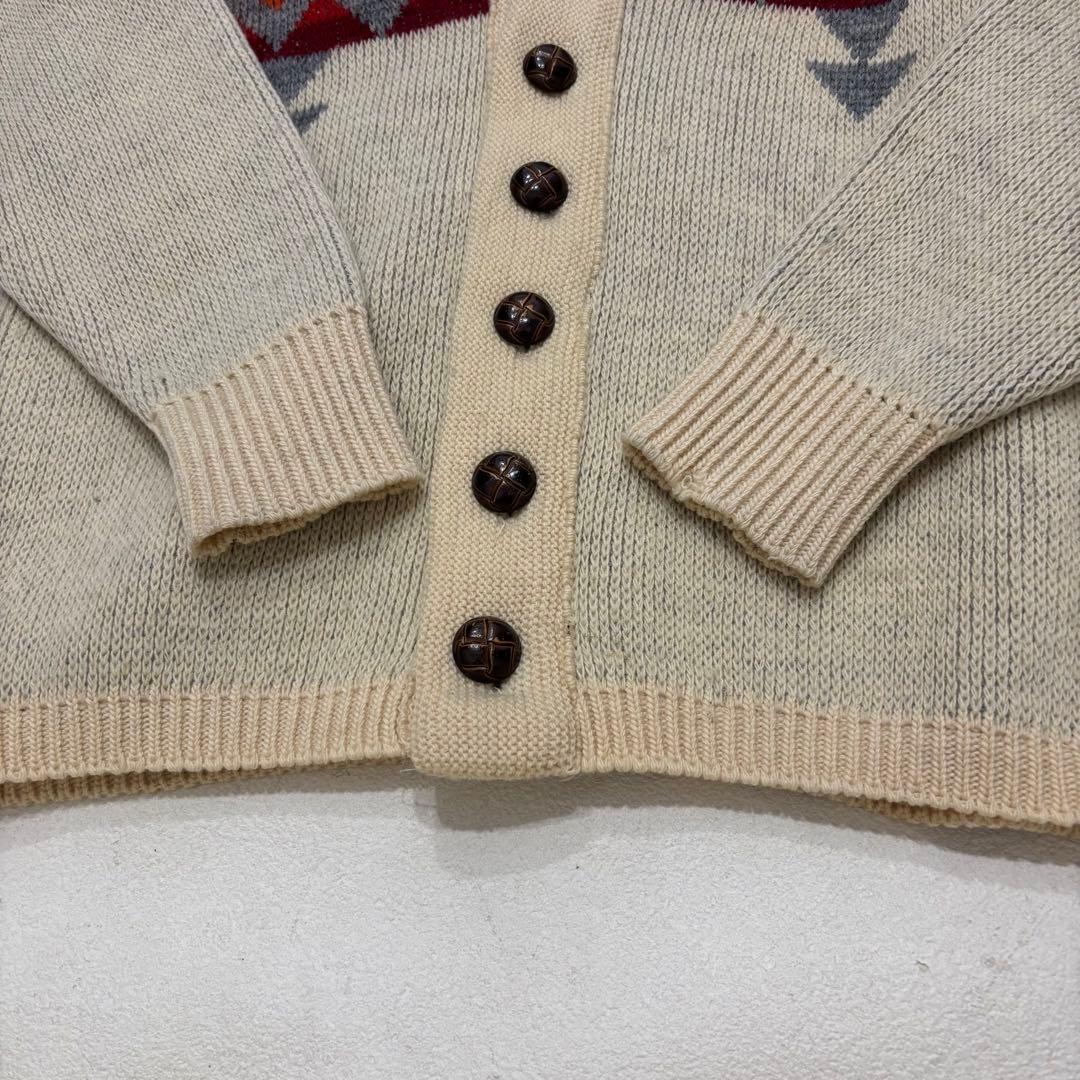 ペンドルトン 70s ネイティブ ショールカラー カーディガン ガウン ニット