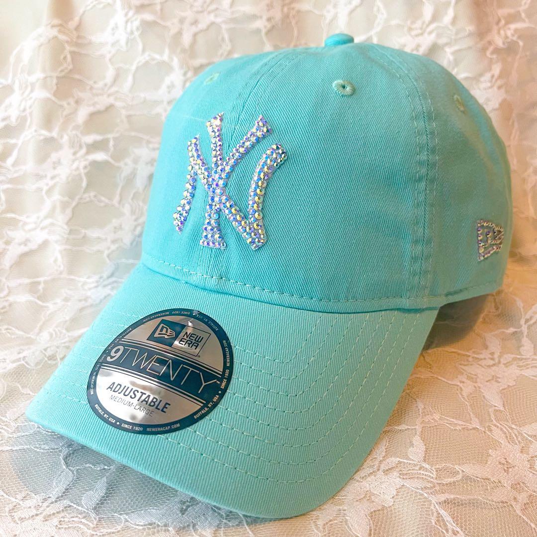 ニューエラ キャップ ラインストーン キラキラ9TWENTY オーロラ グリーン