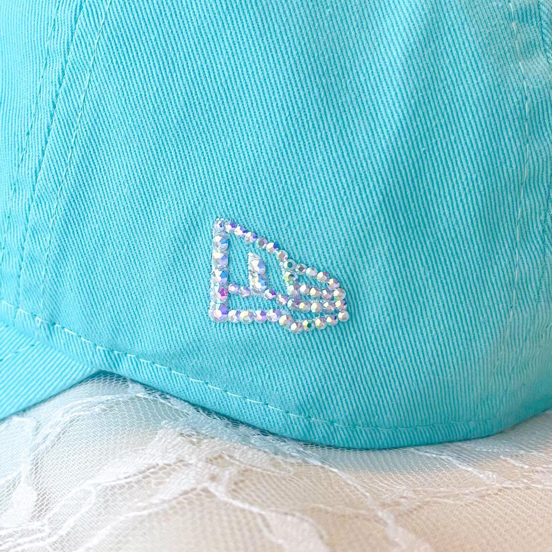 ニューエラ キャップ ラインストーン キラキラ9TWENTY オーロラ グリーン