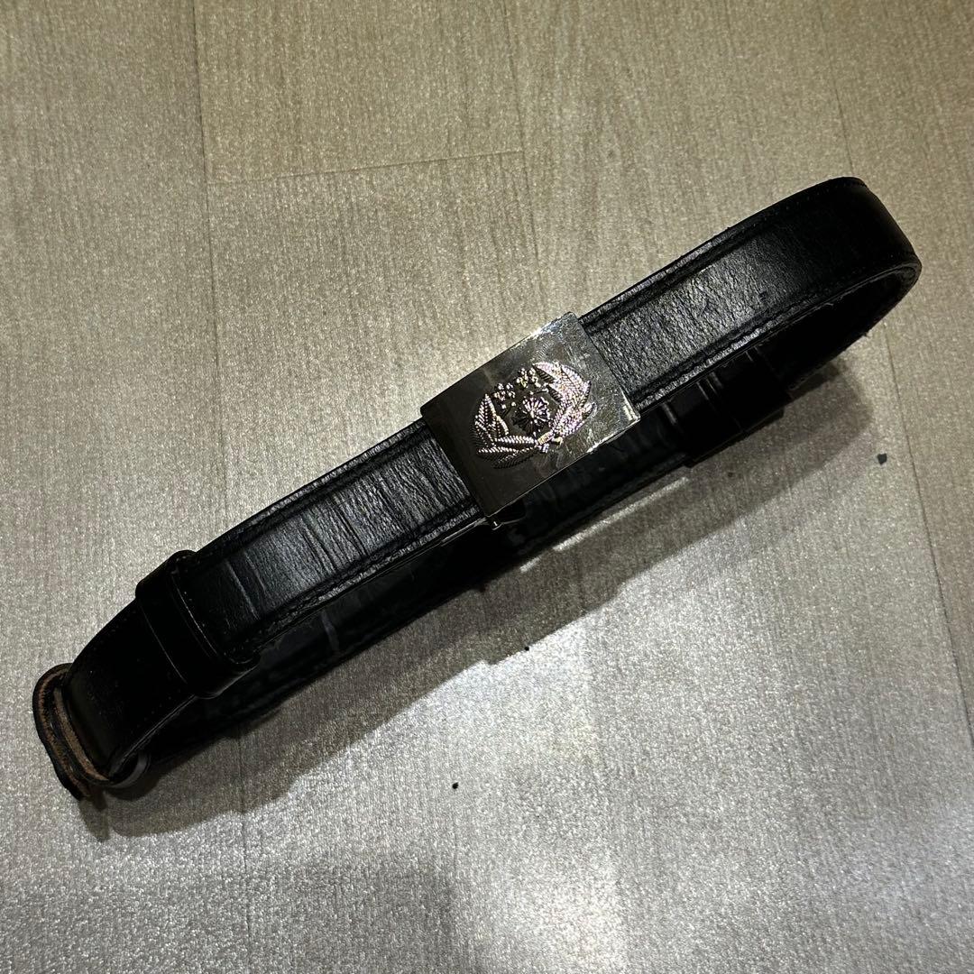 【実物中古品】帯革 黒色 ４号 警棒 手錠 拳銃 ホルスター ニューナンブ