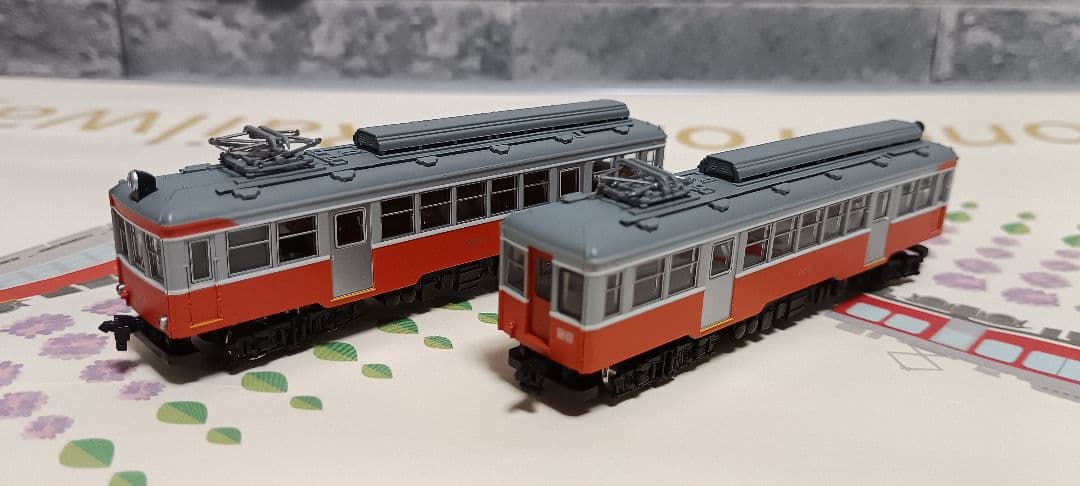 箱根登山鉄道 MODEMO モハ1形 ステンレスドア仕様 NT98 2両セット