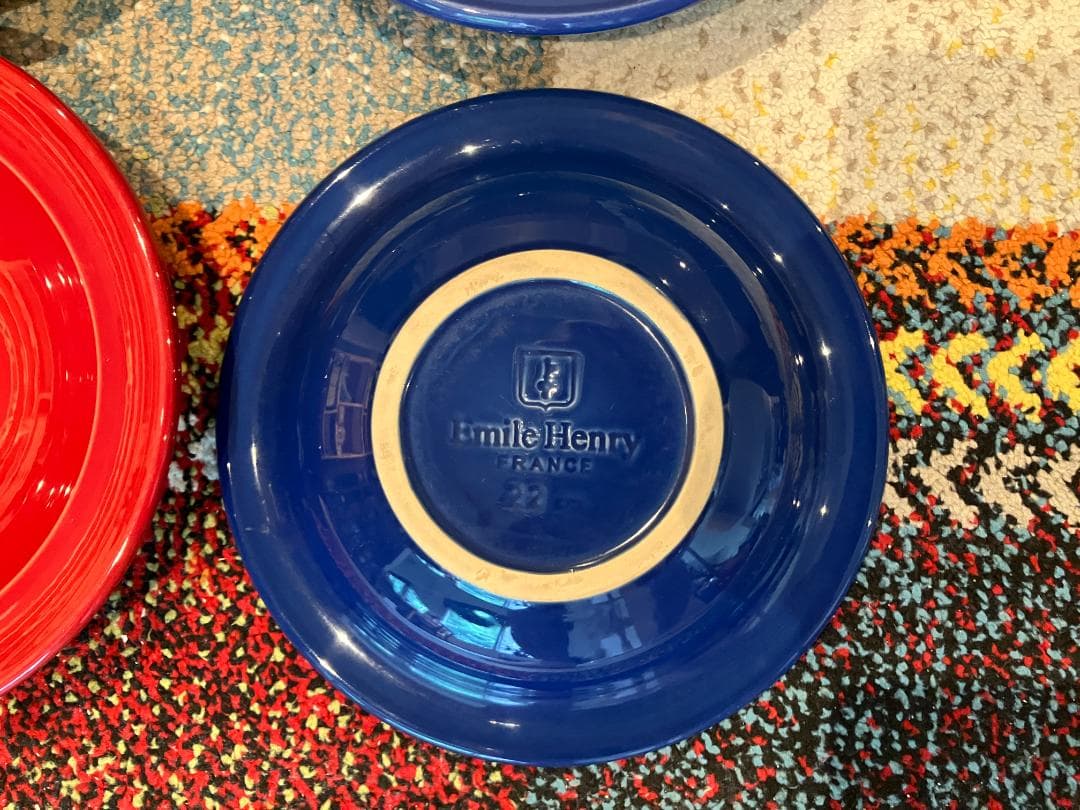 エミールアンリEmile Henry　入手困難　パスタプレート6枚　22cm