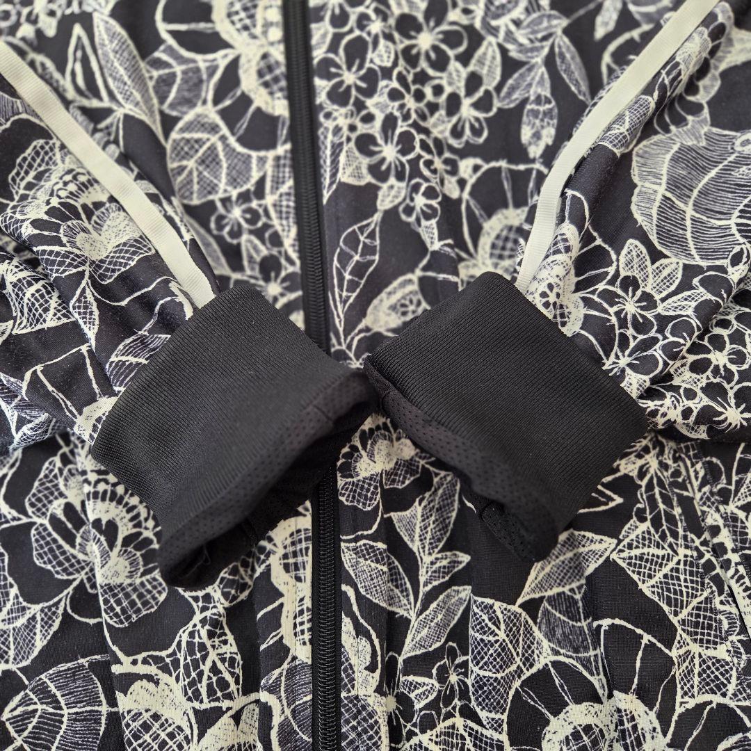 【希少デザイン】アディダス 花柄 総柄 トラックジャケット ケープ M コラボ