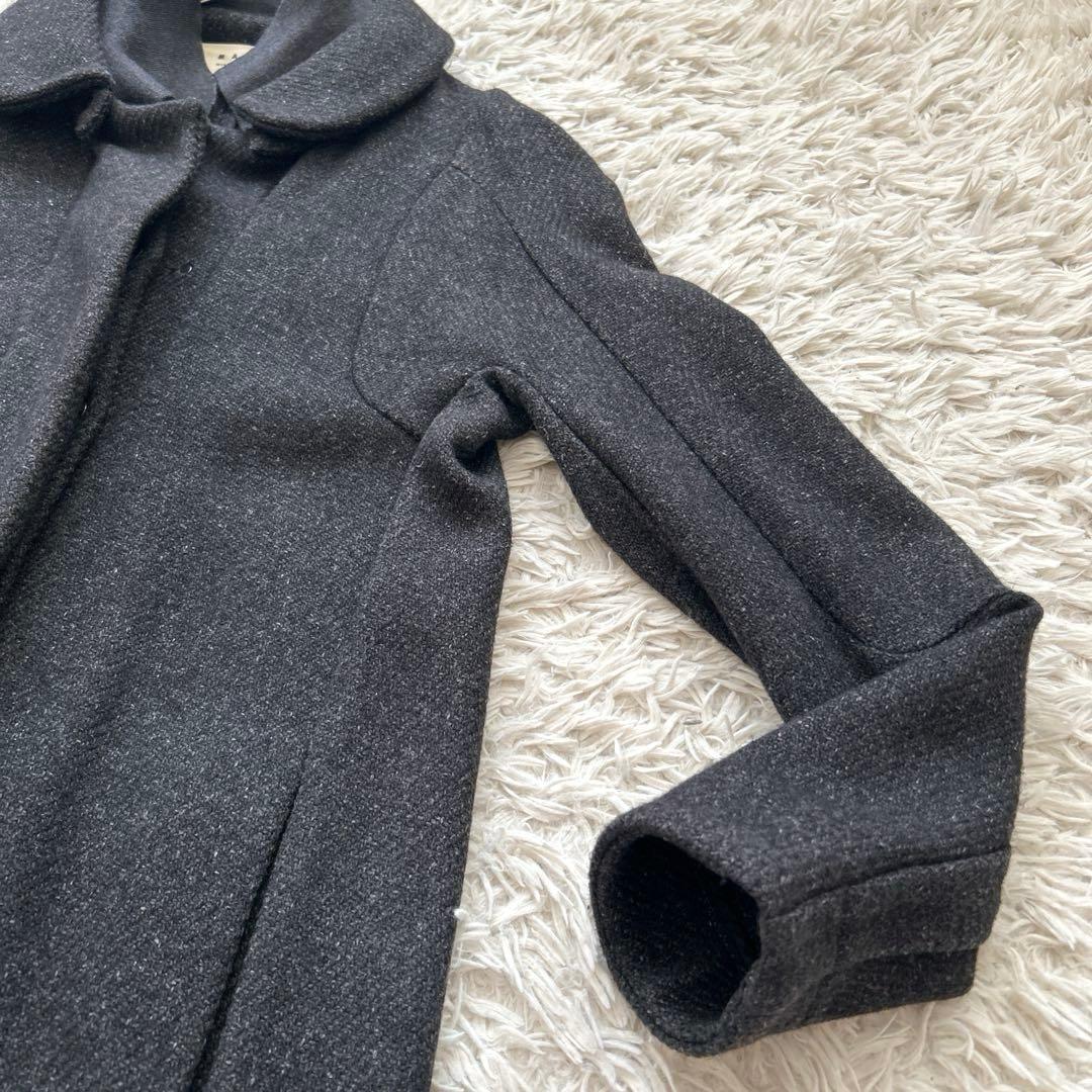 MARNI マルニ　ダブルカラー ウールツイードデザインコート 38