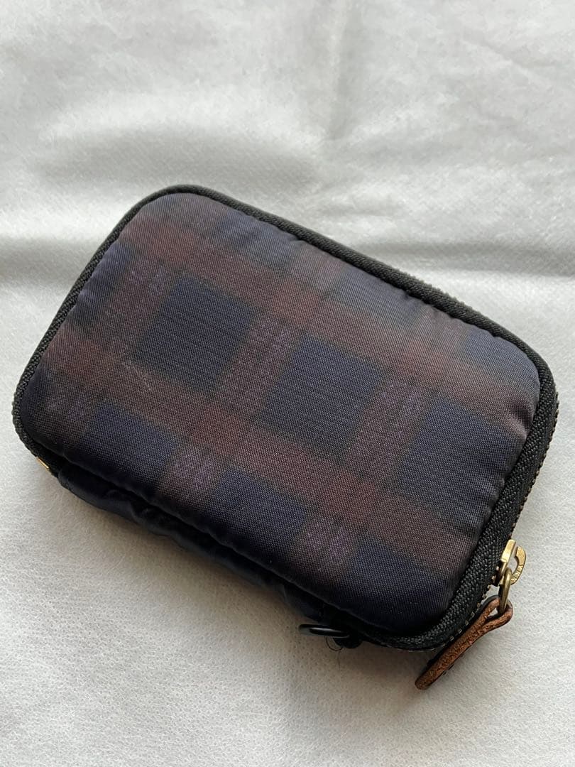 超希少【MARNI×PORTER】コラボポーチ/ケース[ネイビーチェック]