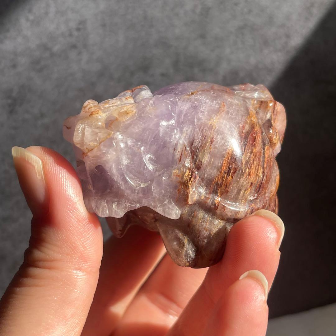 アメジスト 母岩入り 龍亀