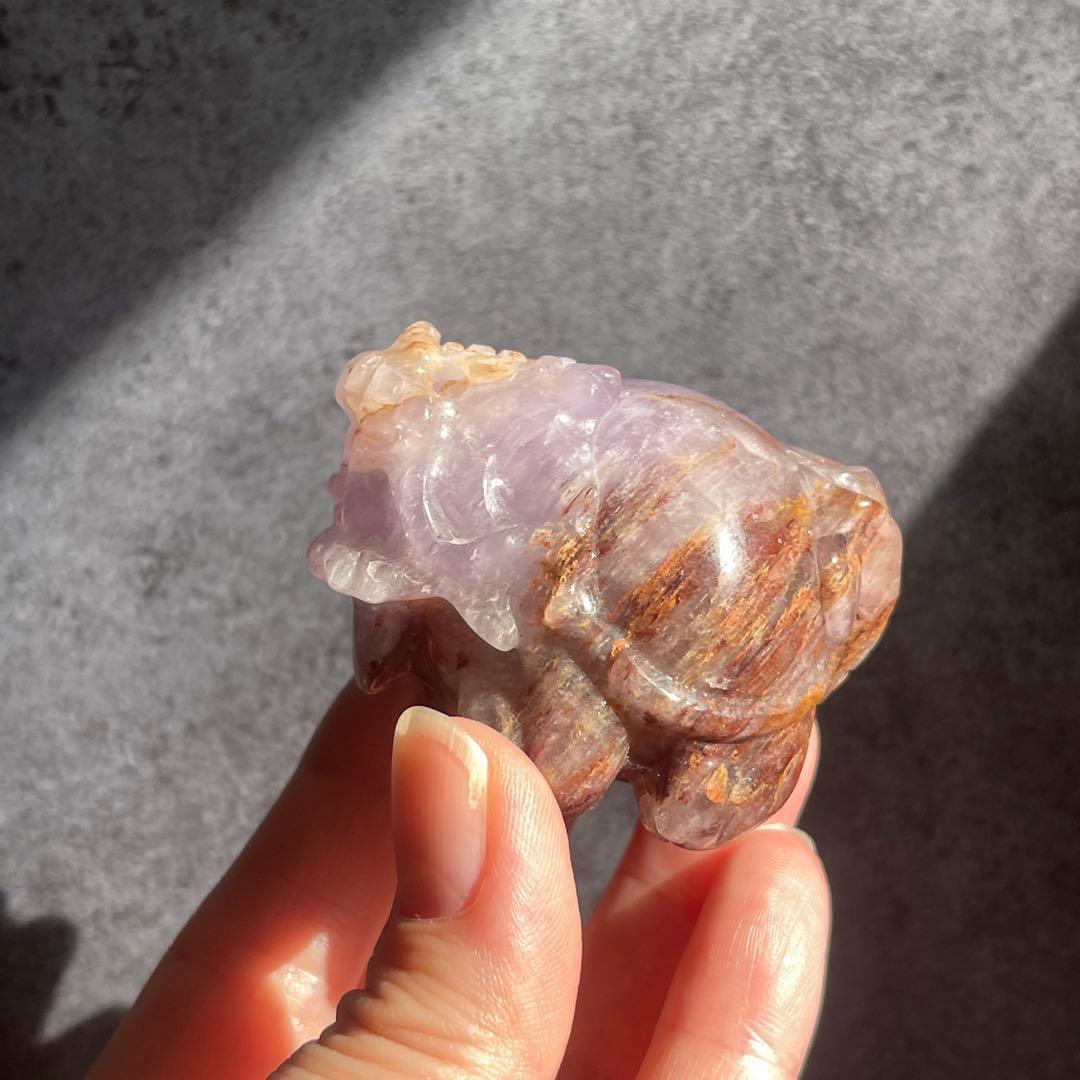 アメジスト 母岩入り 龍亀