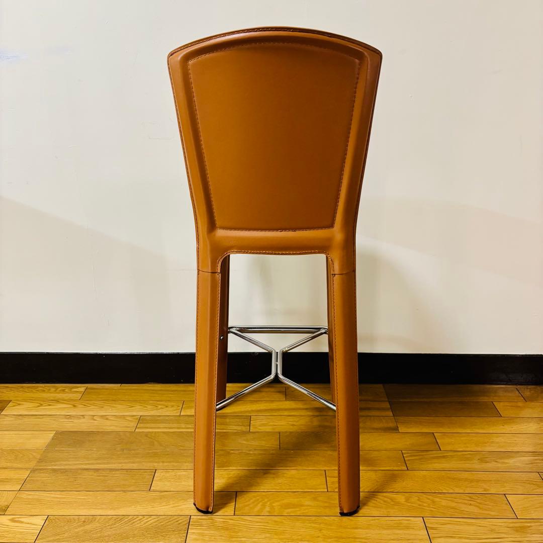 Vintage レザー　カウンターチェア　レトロ　送料込み