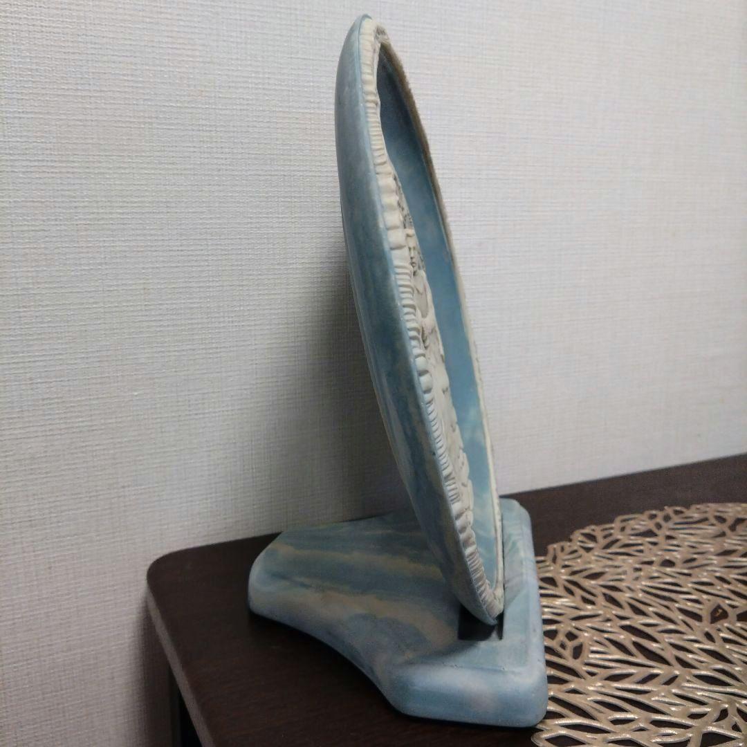 インコレイ ストーン 3D ( 米国 ) カメオ飾り皿　アンティーク