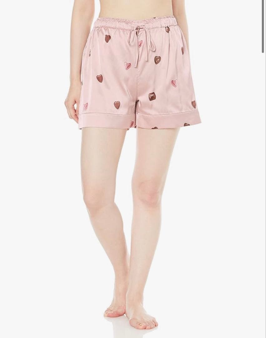 新品未使用　ジェラートピケ　ハート柄ショートパンツとカーディガンセット