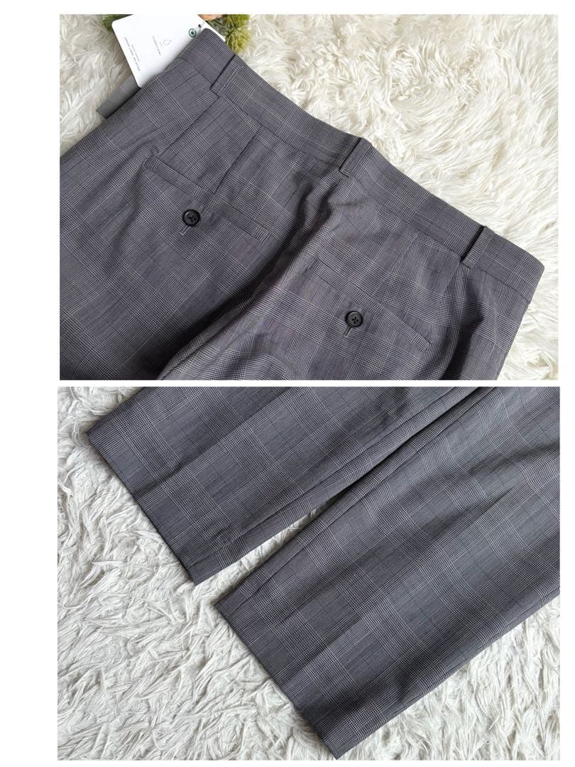 新品タグ付き♡グリーンレーベルリラクシング スーツ上下 ノーカラー 42