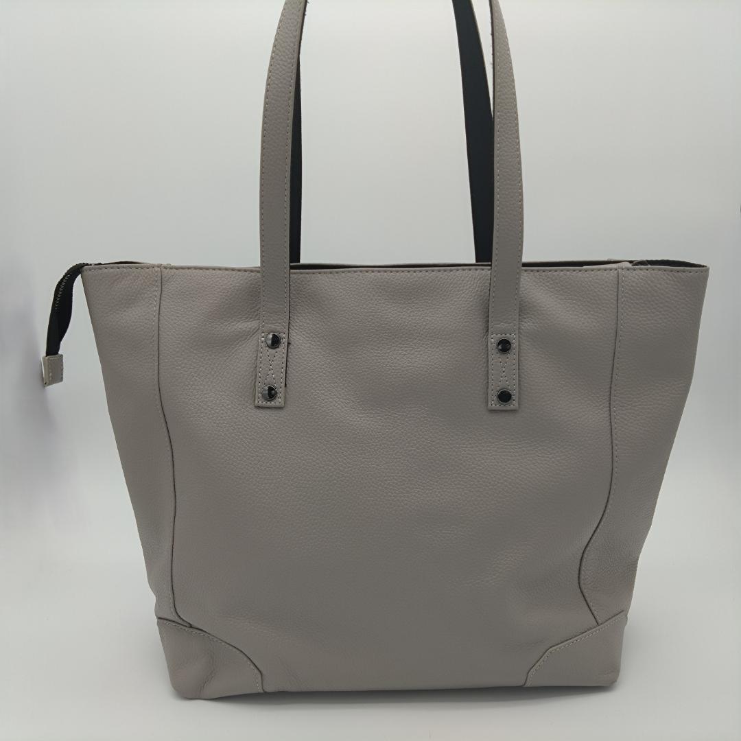 美品 トルネードマート オールレザー トートバッグ グレー