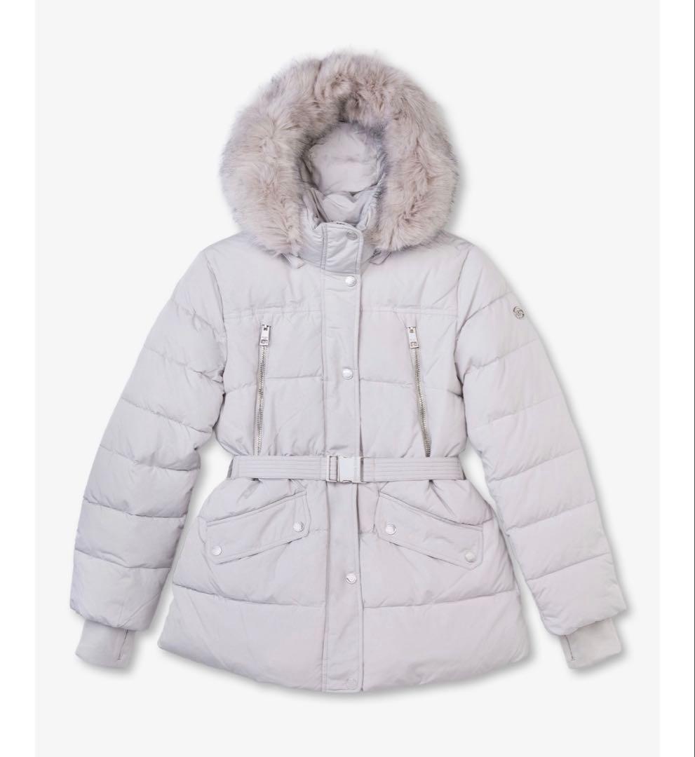 マイケルコース　ファー トリム キルティングベルテッド パファー ジャケットＸＳ