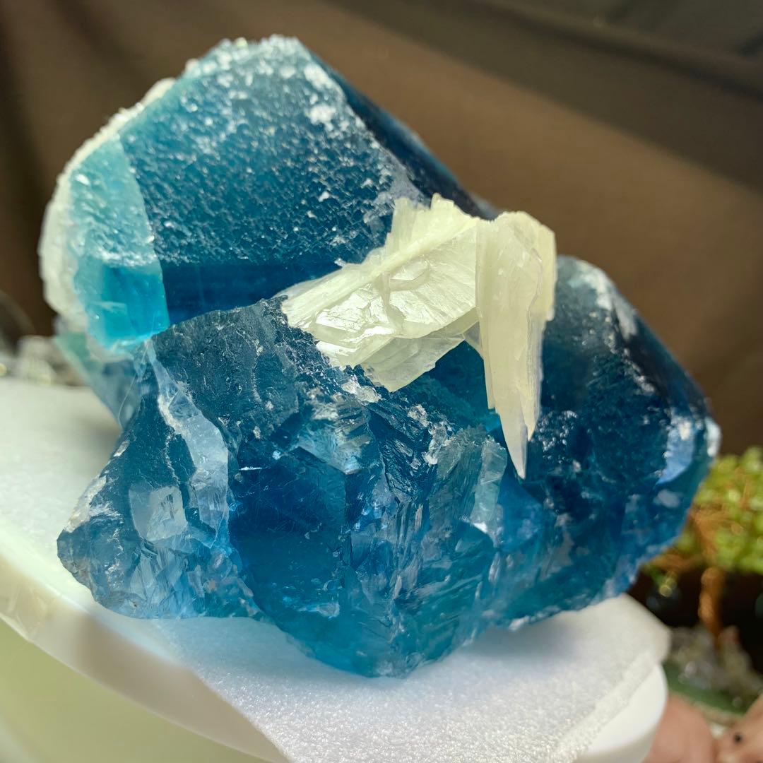 秘蔵☆真のディープブルーフローライト原石クラスター