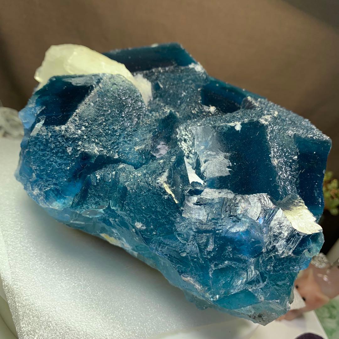 秘蔵☆真のディープブルーフローライト原石クラスター