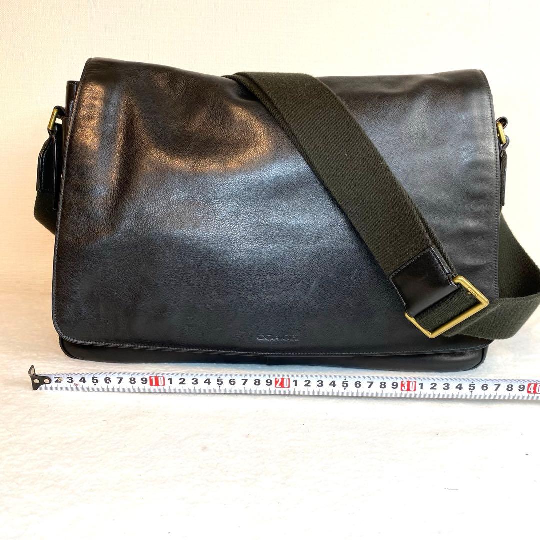 COACH オールドコーチ メンズ メッセンジャーバッグ 本革