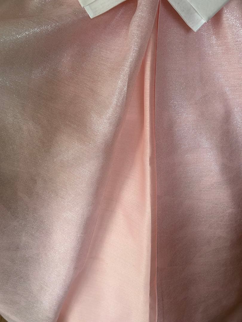 ユリ☆新品☆最新チマチョゴリ 韓服 タンウィ ベージュ×キラキラピンク