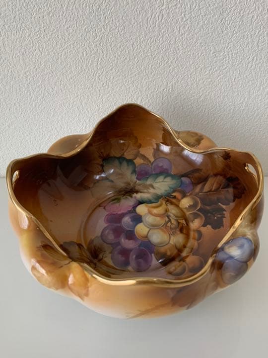 オールドノリタケ　葡萄柄　菓子鉢