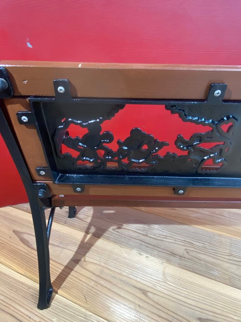 ✨廃盤✨希少✨ディズニー×タカショー　キッズファニチャー　アイアンガーデンベンチ