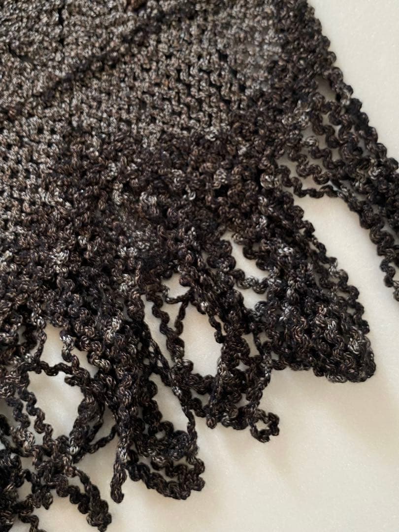 新品◆MUGETSU 無月 特選結城絣 高級ショール ストール シルク100%