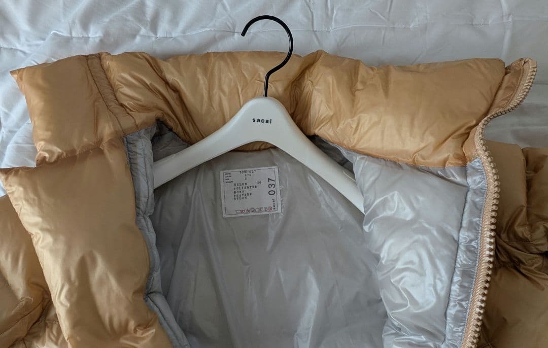 sacai サカイ Puffer アシンメトリー ダウンジャケット