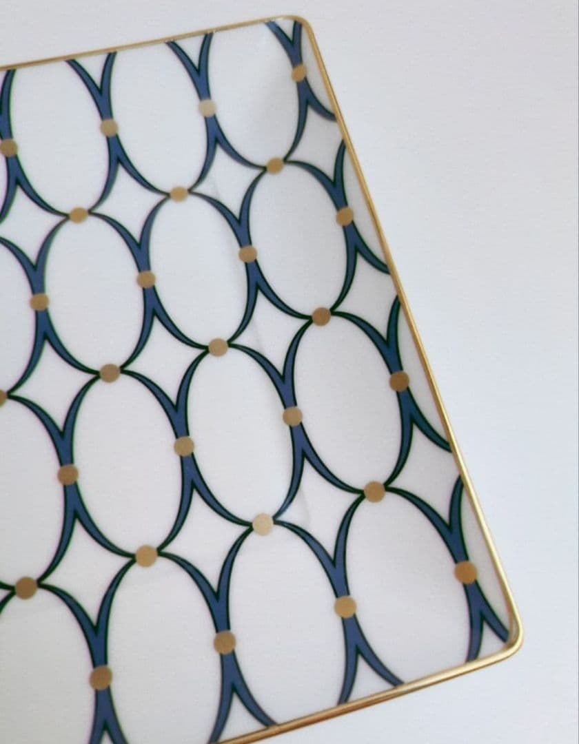 ウェッジウッド　ルネッサンス ゴールド スクエア トレイ　2枚