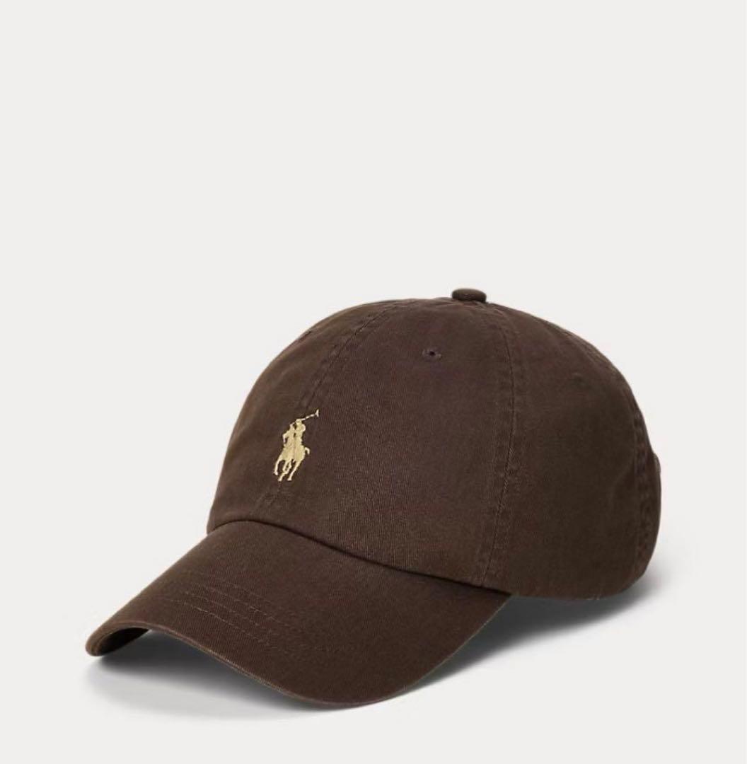 ポロラルフローレン　ポロ　キャップ　ブラウン